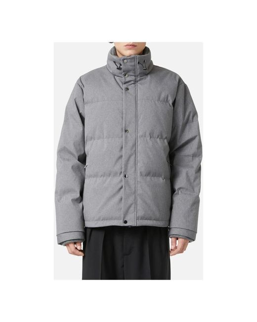Iceberg Essentielle Einstellung: Die Kurze Daunenjacke Aus Meliertem Nylon in Gray für Herren