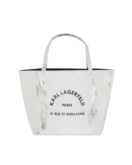 Karl Lagerfeld White Shopper
