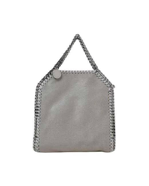 Stella McCartney Gray Mini Tote Chain Detail Tasche