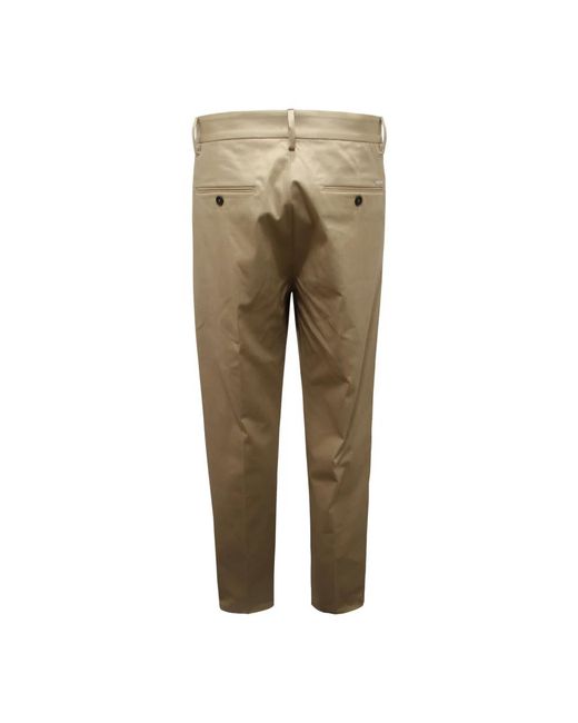 DSquared² Broeken ,One Pleat Pant in het Natural voor heren