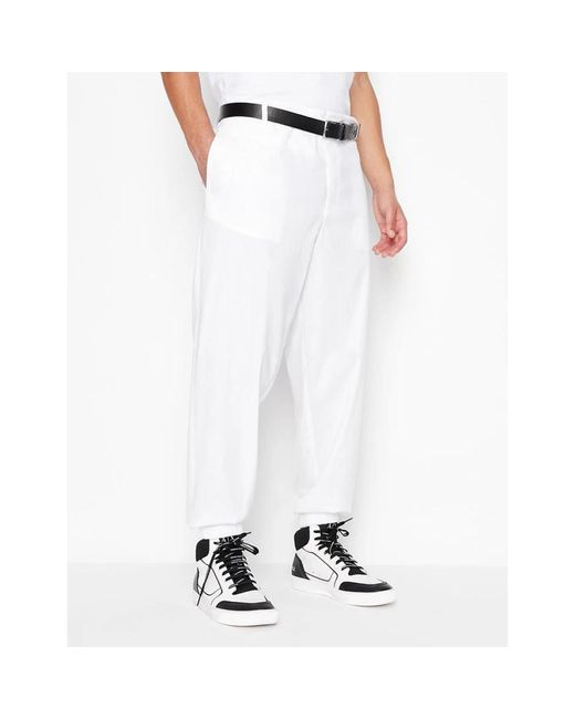 Trousers > sweatpants Armani Exchange pour homme en coloris White