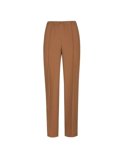 Fabiana Filippi Brown Straight Trousers