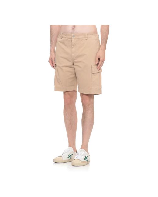 Woolrich Natural Casual Shorts for men