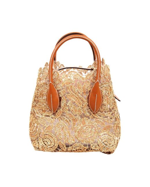 Ermanno Scervino Brown Stilvolle einkaufstasche