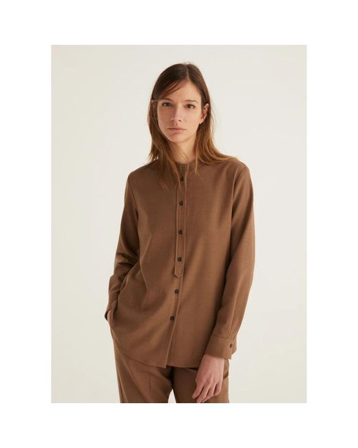 ROSSO35 Shirts in het Brown