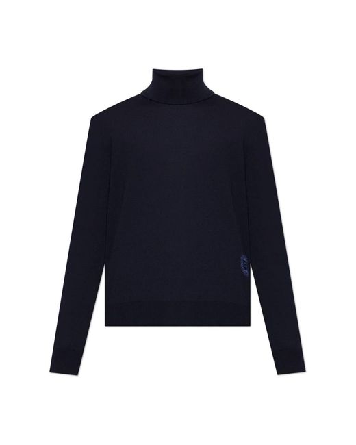 Dolce & Gabbana Blue Turtlenecks for men
