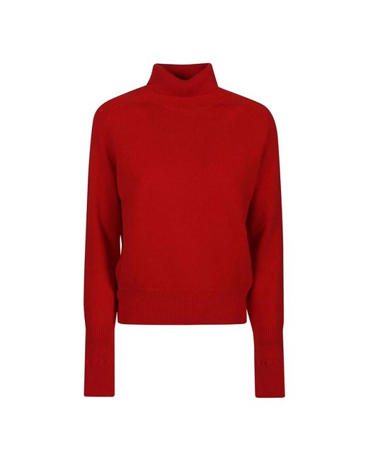 Victoria Beckham Red Turtlenecks