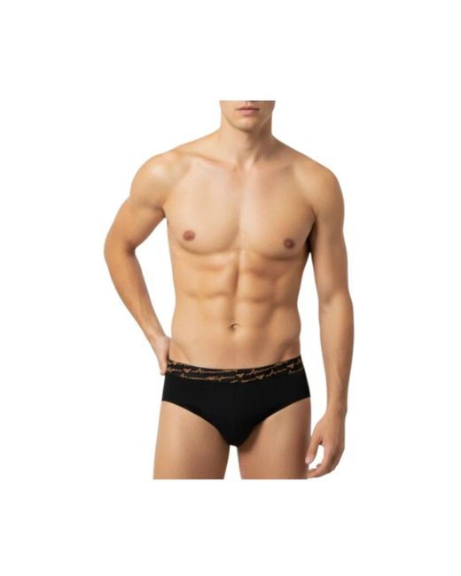 Emporio Armani Black Bottoms for men