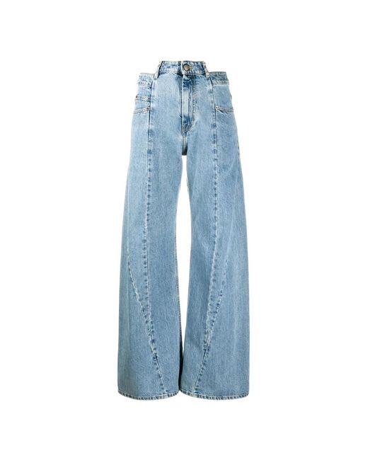 Maison Margiela Blue Wide Jeans