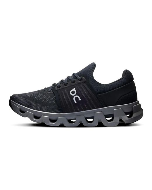 On Shoes Schwarzer Polyester-Sneaker Cloudswift 4 in Black für Herren
