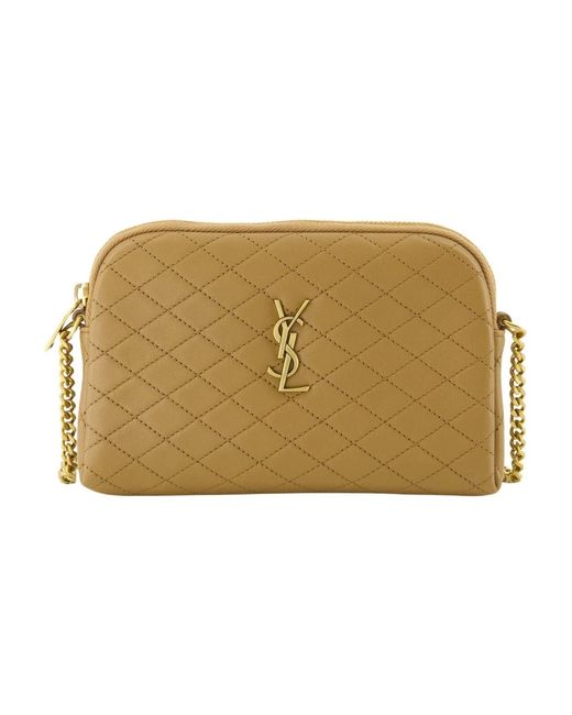 Saint Laurent Natural Cross Body Bags