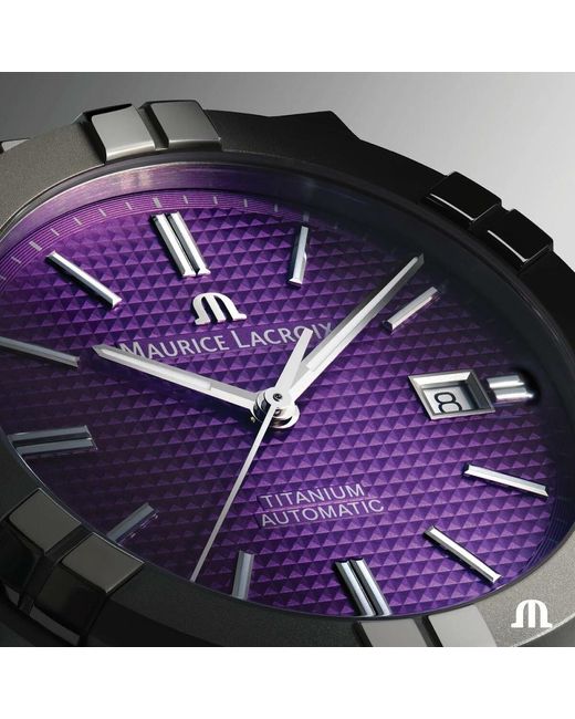 Maurice Lacroix Aikon Automatic Titanium in het Purple voor heren