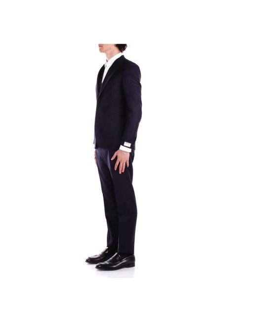Tagliatore Blue Single Breasted Suits for men