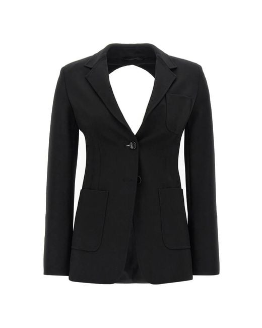 Max Mara Jassen ,Zwart ,Anagni Blazer in het Black