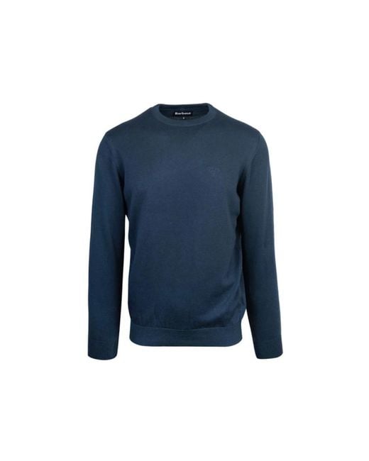 Barbour Blue Round-Neck Knitwear for men