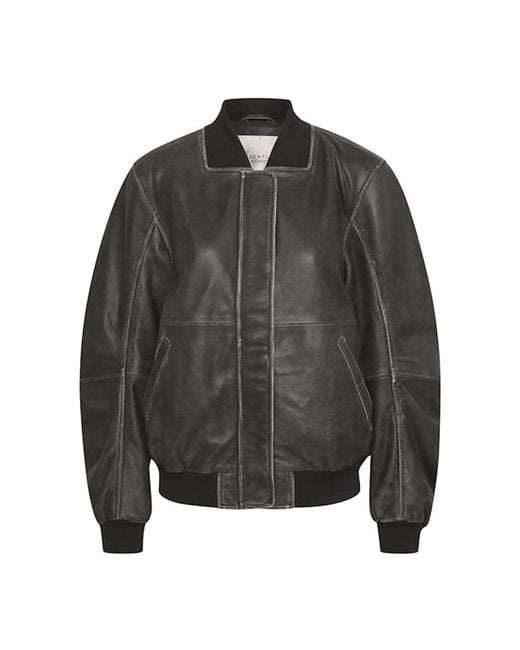 My Essential Wardrobe Gray Leather Jackets