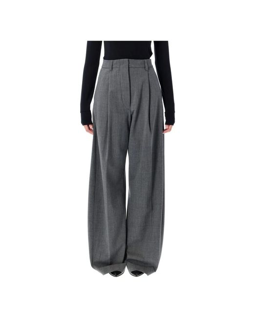 Thelatest Gray Wide Trousers