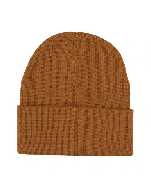 Obey Accessoires ,Bruin ,Karma Beanie Rubber Hat in het Brown voor heren