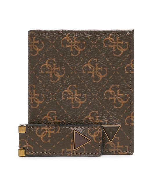 Guess Accessoires ,Bruin ,Tweed Wallet And Cardholder Box Set in het Green voor heren
