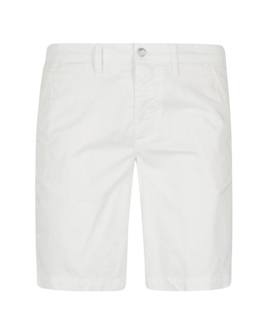 Casual Shorts Re-hash de hombre de color White