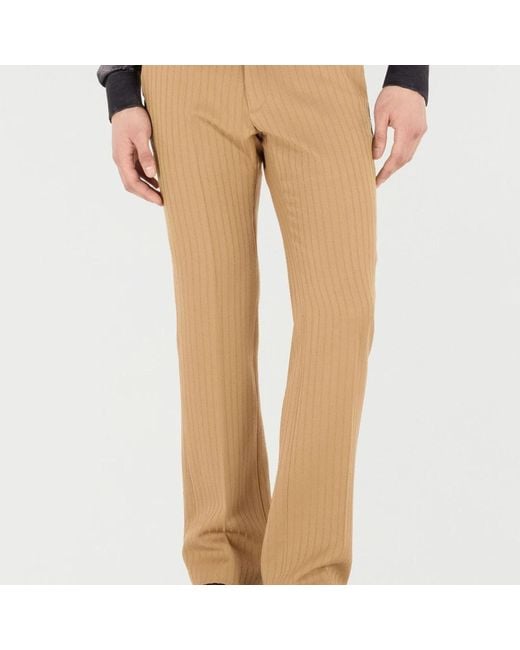 Roberto Cavalli Natural Straight Trousers for men