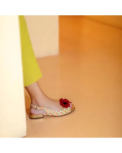 Chie Mihara Pink Flat Sandals