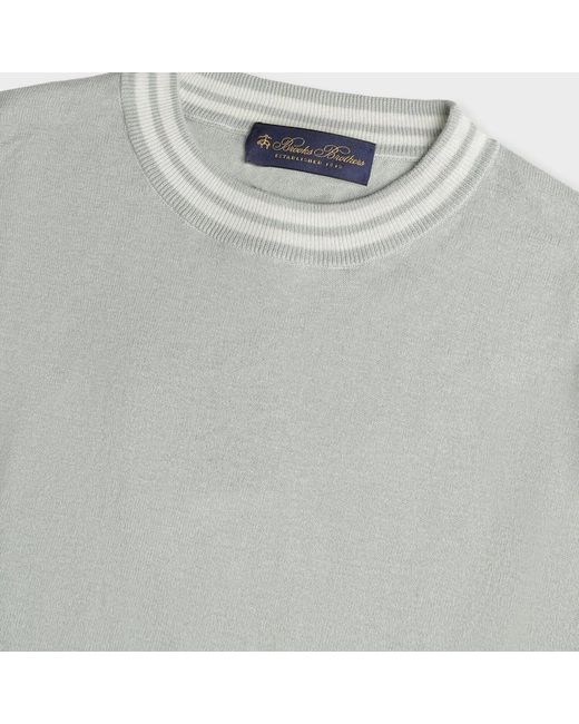 Brooks Brothers Gray Round-Neck Knitwear for men