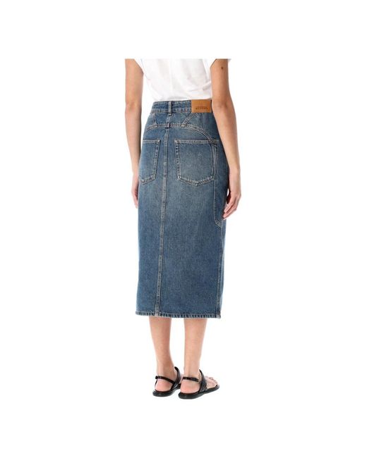 Denim Skirts Isabel Marant de color Blue