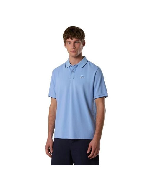 North Sails Blue Polo Shirts for men