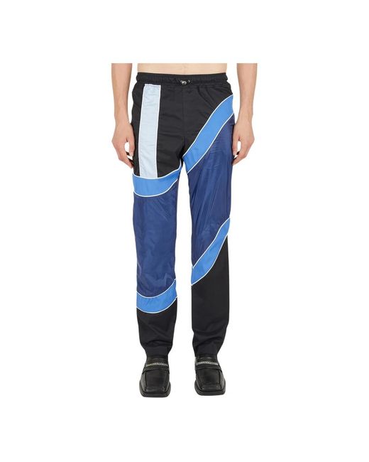 Ahluwalia Blue Straight Trousers for men