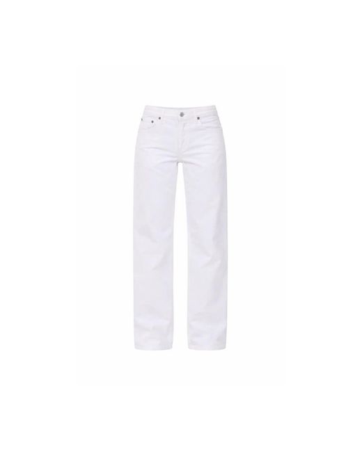 Agolde Broeken ,Wit ,Katoen Mmelo Jeans in het White