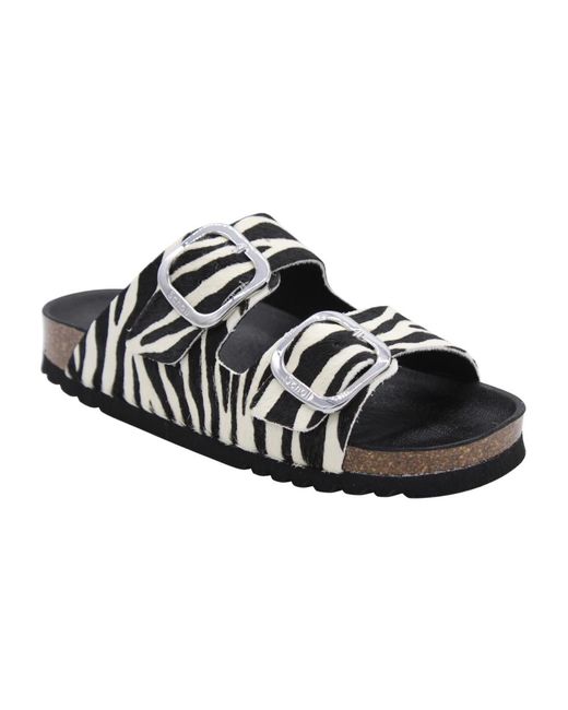 Flat Sandals Scholl en coloris Black