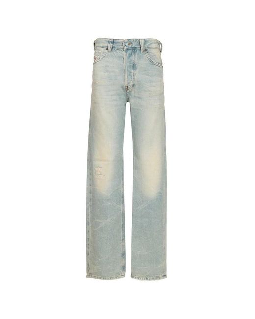 DIESEL Gray Straight Jeans