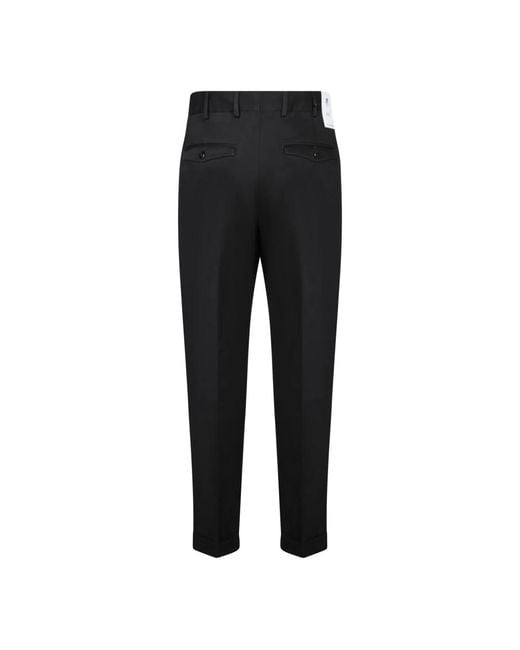 PT Torino Black Suit Trousers for men