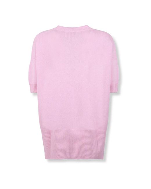 Jil Sander Pink Kaschmirpullover