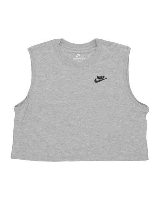 Nike Sleeveless Tops in het Gray