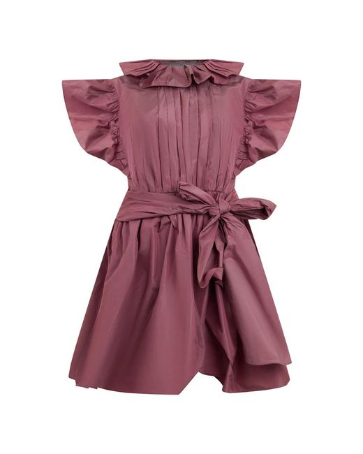 Alberta Ferretti Purple Short Dresses
