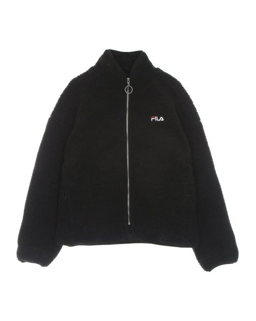Fila Black Faux Fur & Shearling Jackets