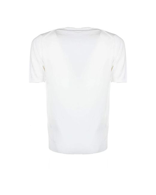 Eleventy White Round-Neck Knitwear for men