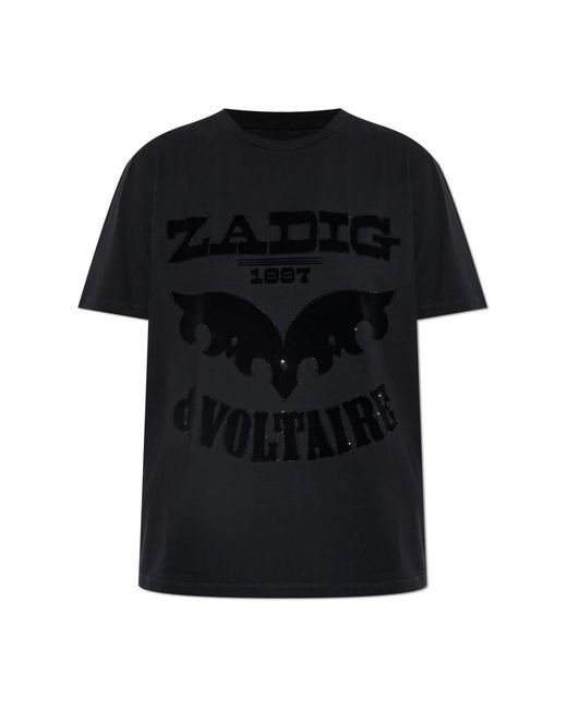 Zadig & Voltaire T-Shirt Edwin in het Black