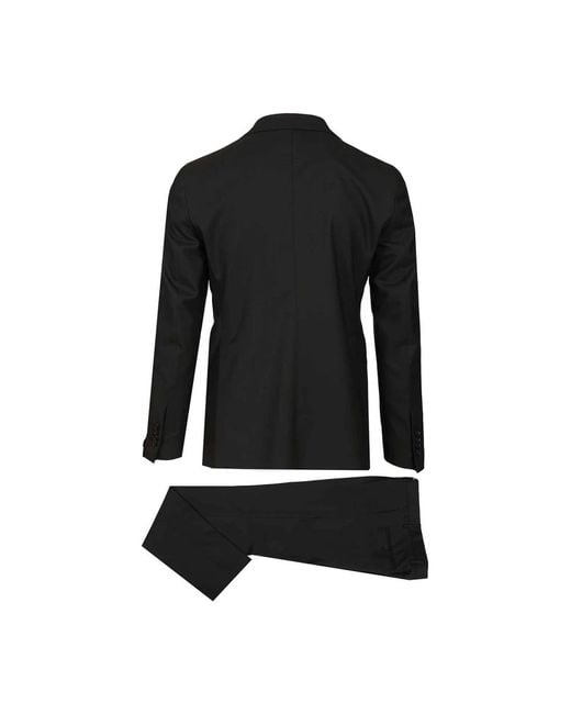 Tagliatore Black Single Breasted Suits for men
