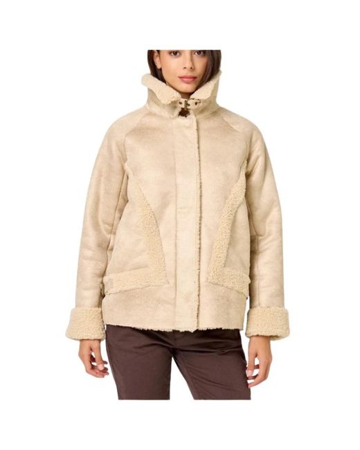 Winter Jackets di Five Jeans in Natural