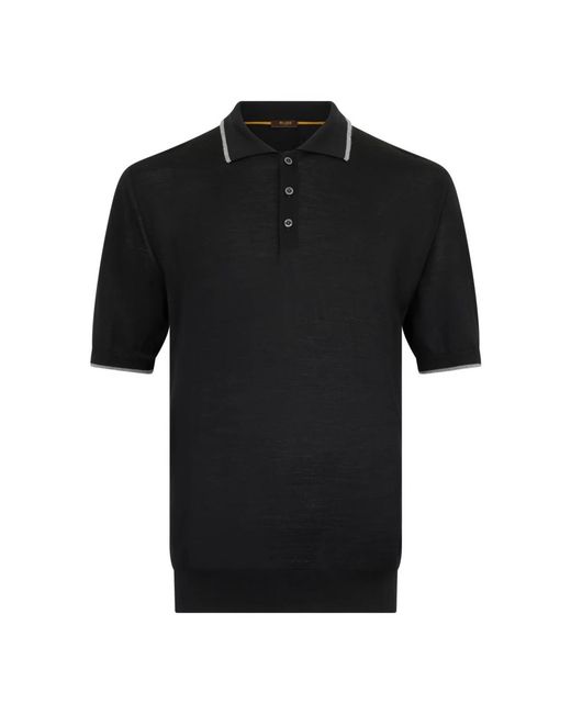 Moorer Black Polo Shirts for men