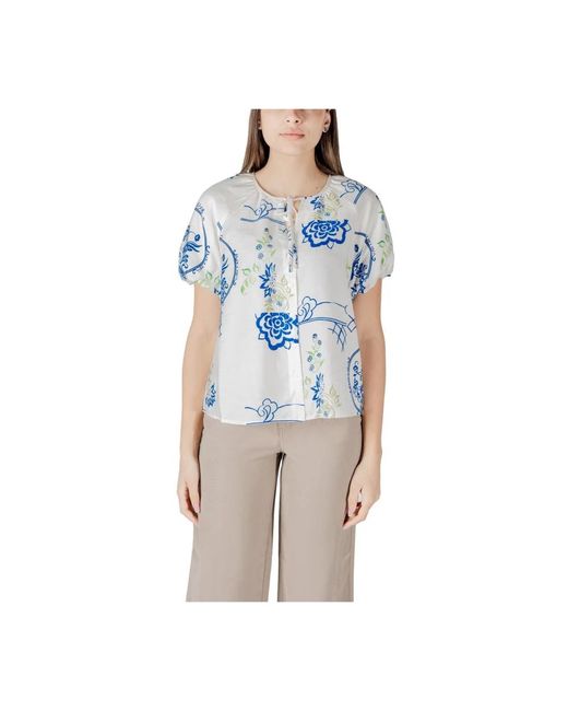 Blouses Ichi en coloris Blue