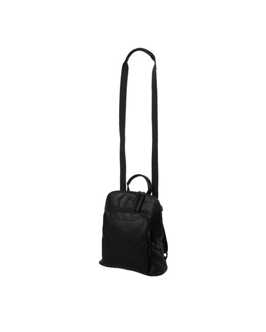 The Chesterfield Brand Black Schwarzer Leder-Rucksack Für Damen