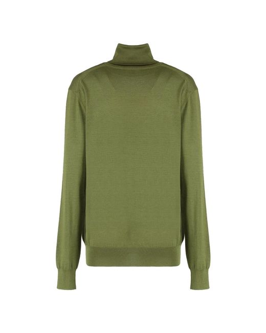 Saint Laurent Green Turtlenecks