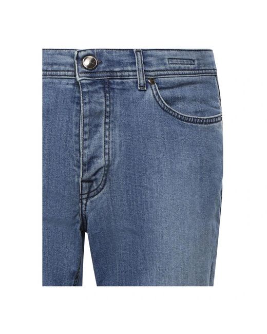 Sartorio Napoli Blue Slim-Fit Jeans for men