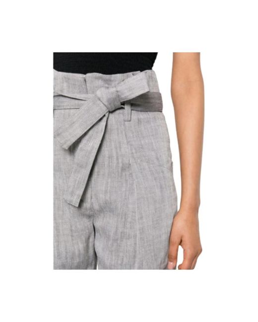 Trousers > straight trousers IRO en coloris Gray