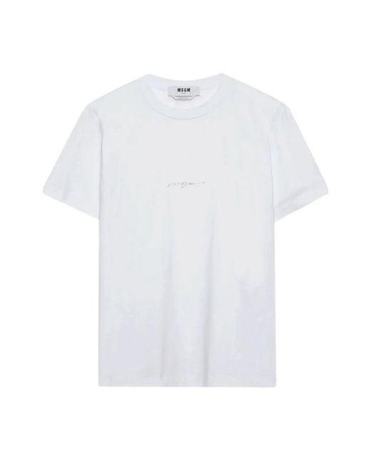 MSGM T-Shirts in het White