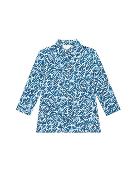 Maliparmi Camicia Shell Shirt in het Blue